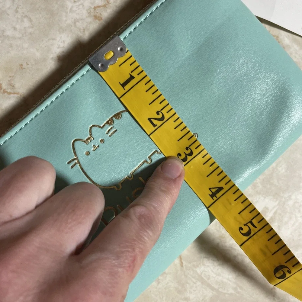 Pusheen the Cat Mint Colored Pencil Pouch with Gold Metal Zipper‎